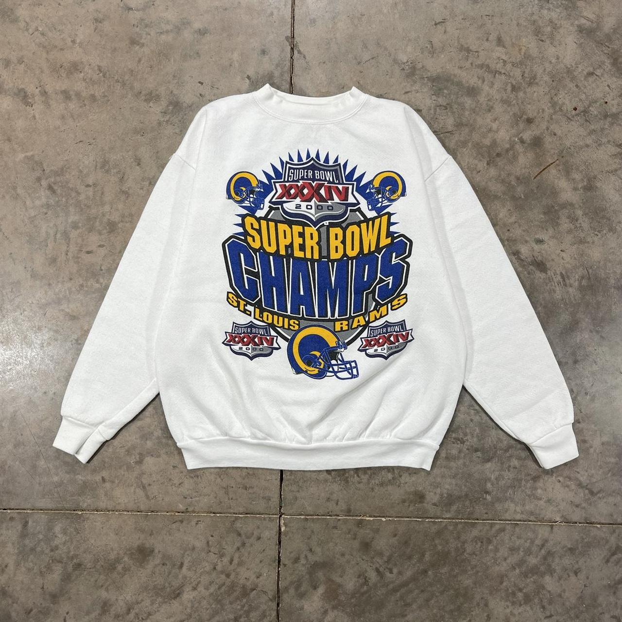 Vintage 2000 Super Bowl Champions St. Louis Rams Sweatshirt 