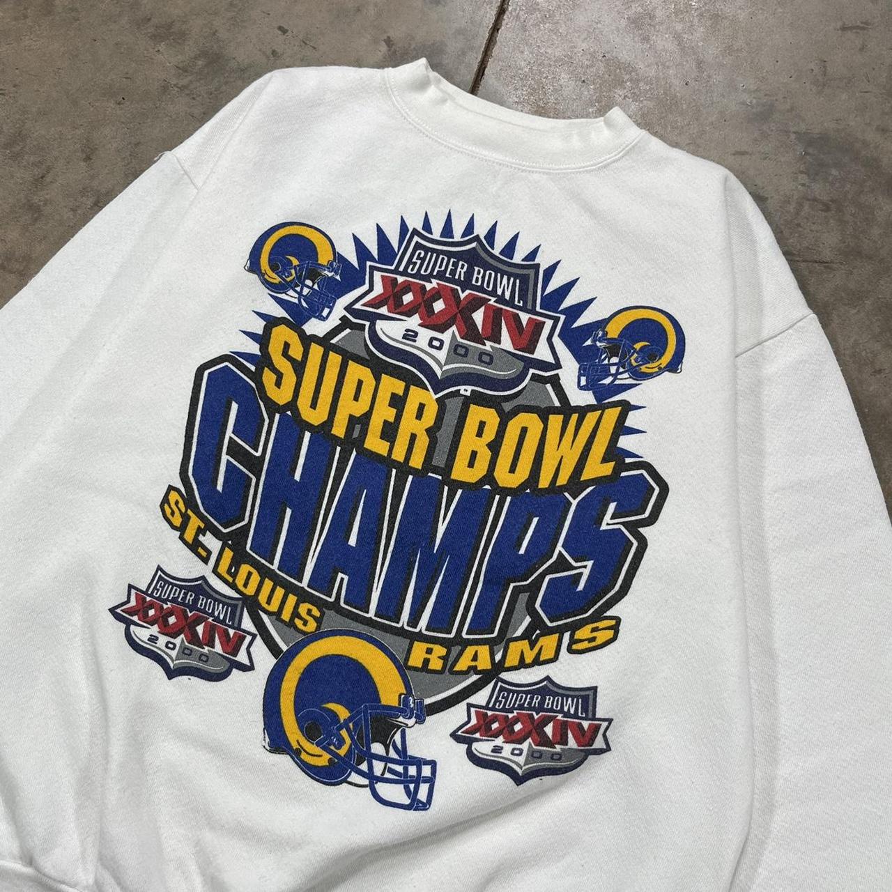 Vintage 2000 St. Louis Rams Super Bowl XXXIV Tee. - Depop