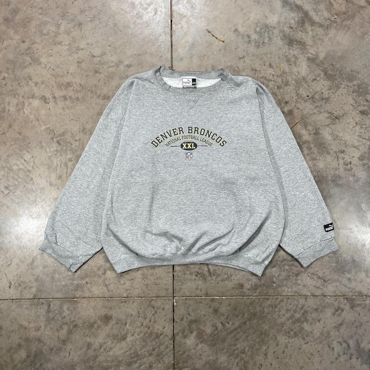 broncos crew neck sweatshirt