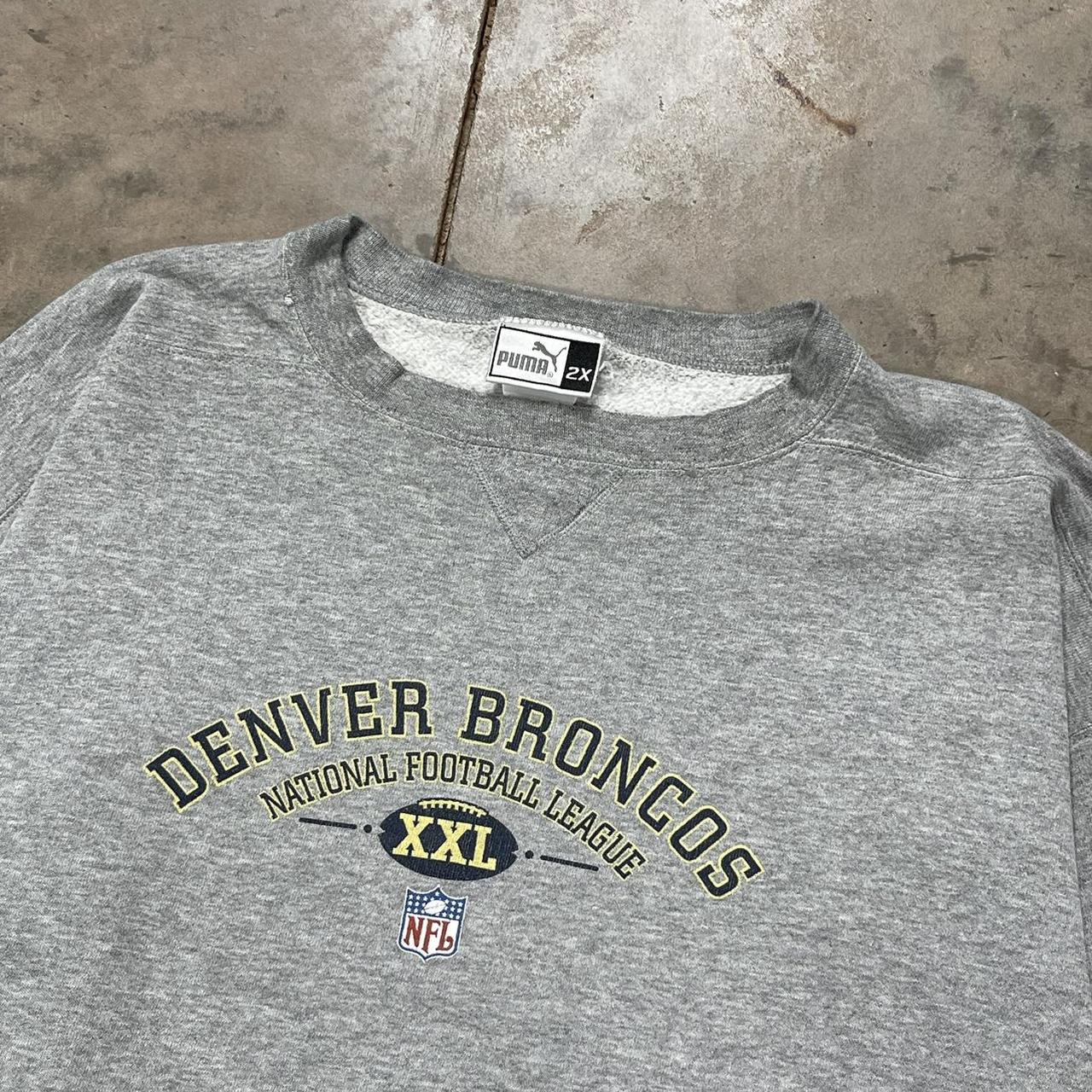 Vintage Embroidered Denver Broncos Crewneck - Depop