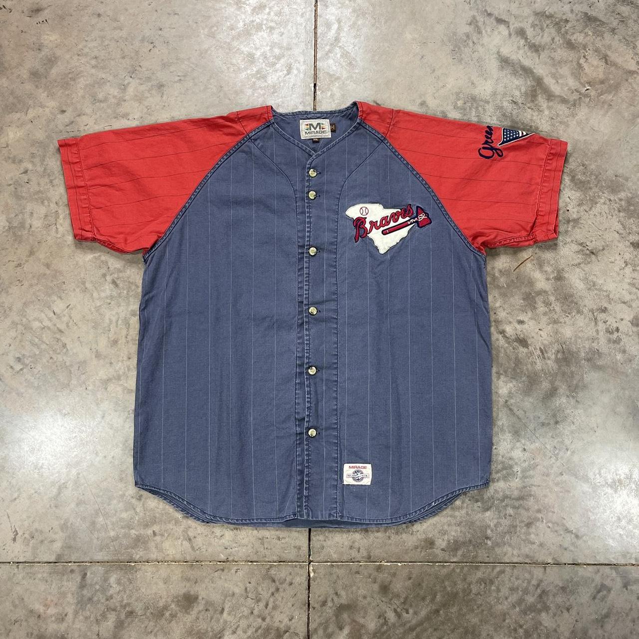 vintage stanford baseball jersey with embroidered - Depop