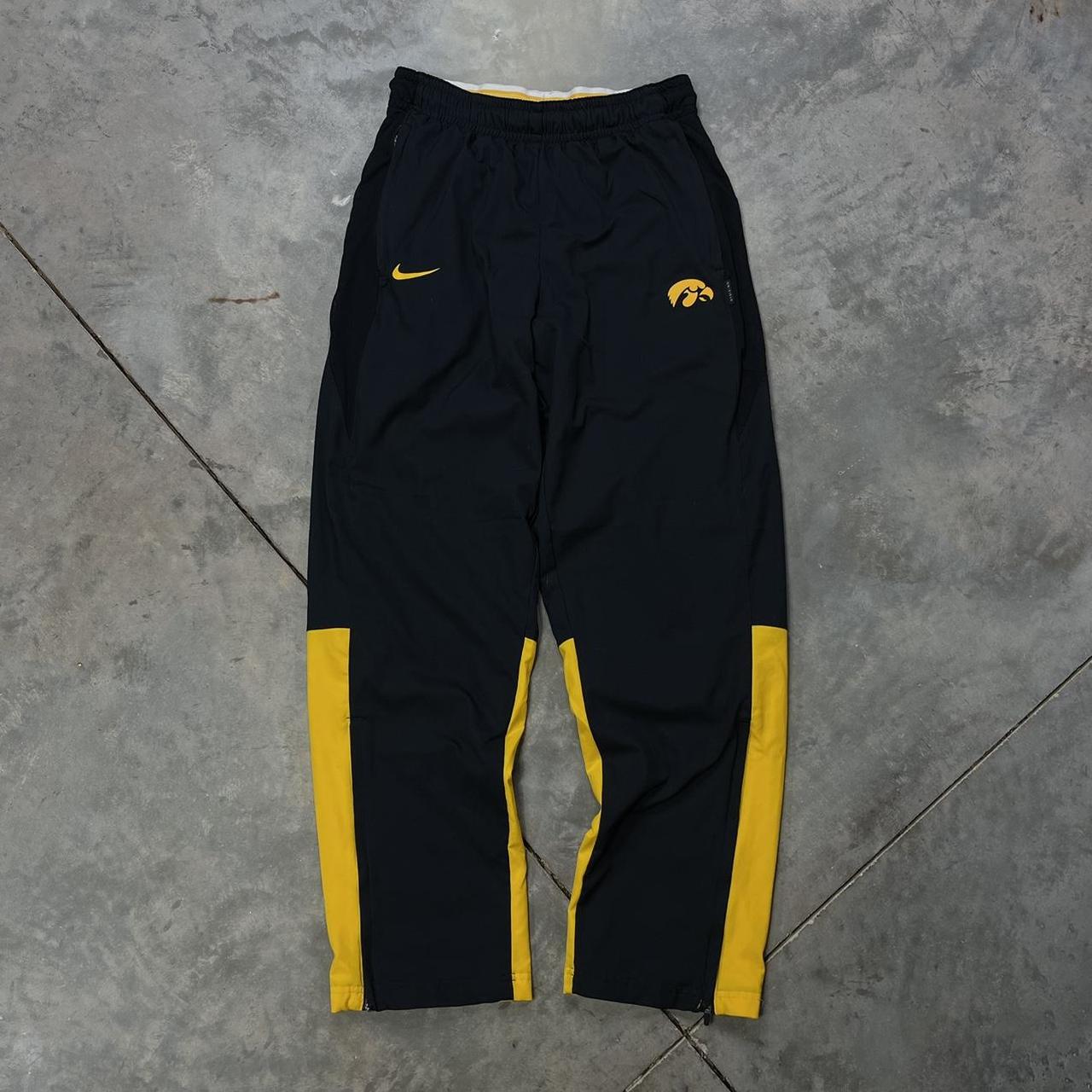 Black and yellow nike sweatpants sale