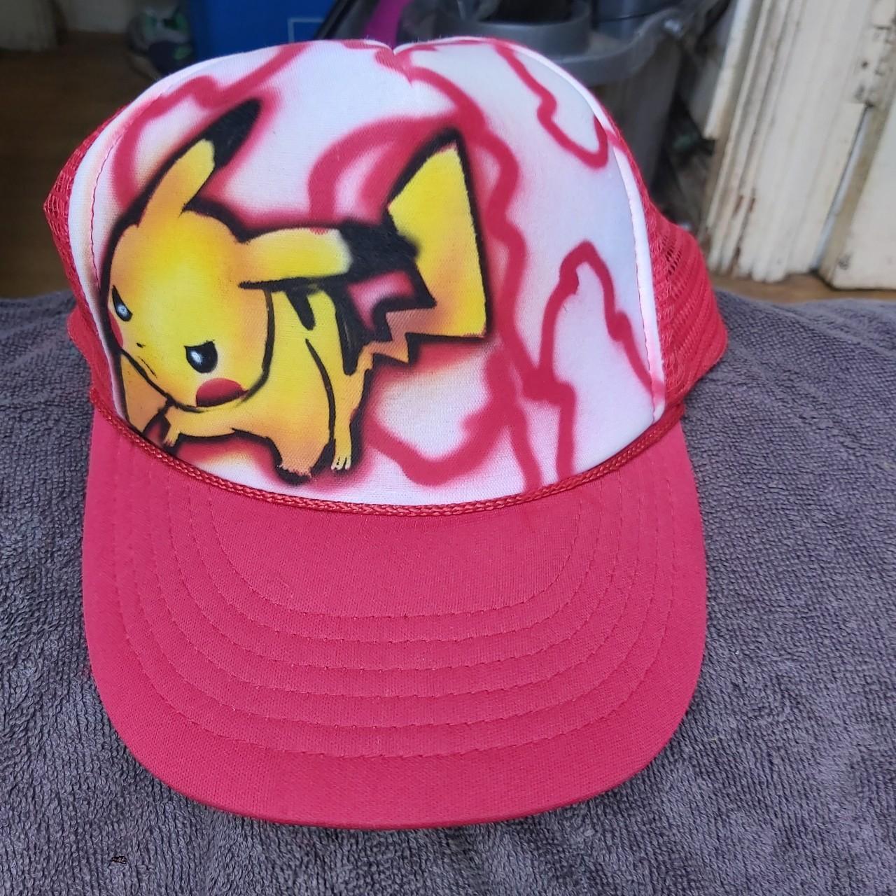 Vintage Pokemon custom 'Pikachu' snap back cap (OS)... - Depop