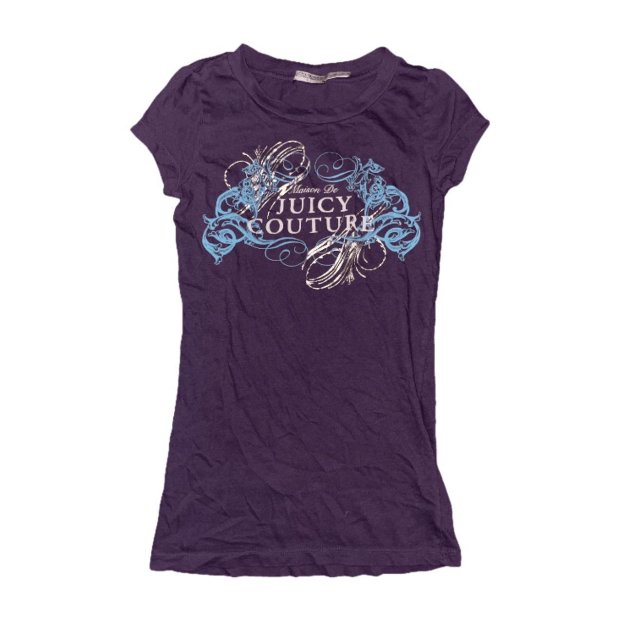 Y2K JUICY COUTURE TSHIRT 💜 sooo soft comfy n cute | Depop