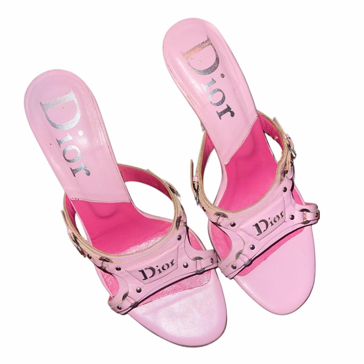 PINK CHRISTIAN DIOR BONDAGE HEELS FW2003 SUPER RARE | Depop
