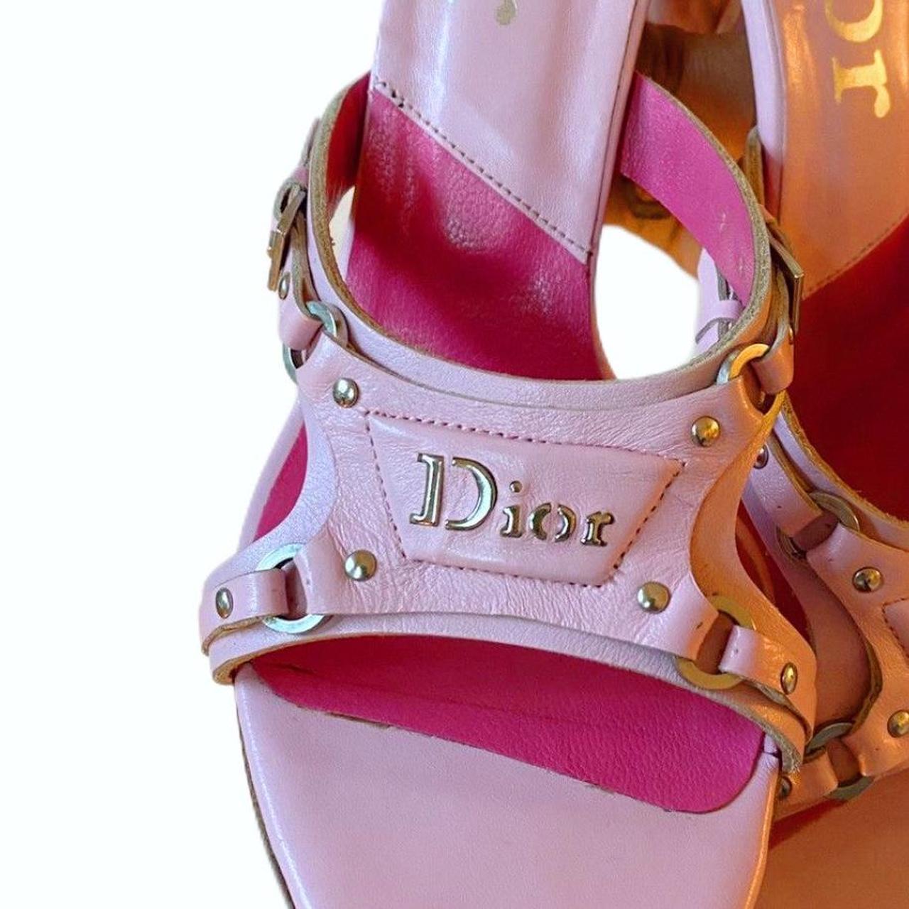 PINK CHRISTIAN DIOR BONDAGE HEELS FW2003 SUPER RARE | Depop