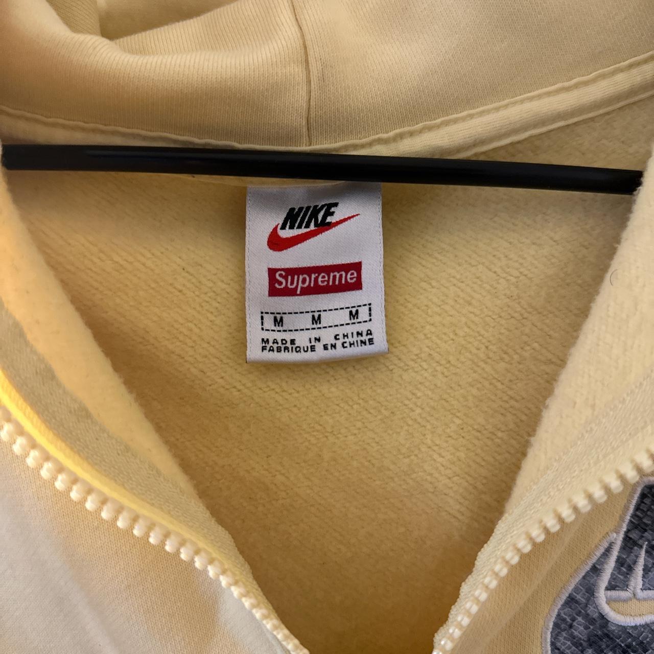 Supreme Nike Half Zip Hooded Sweatshirt Pale Yellow