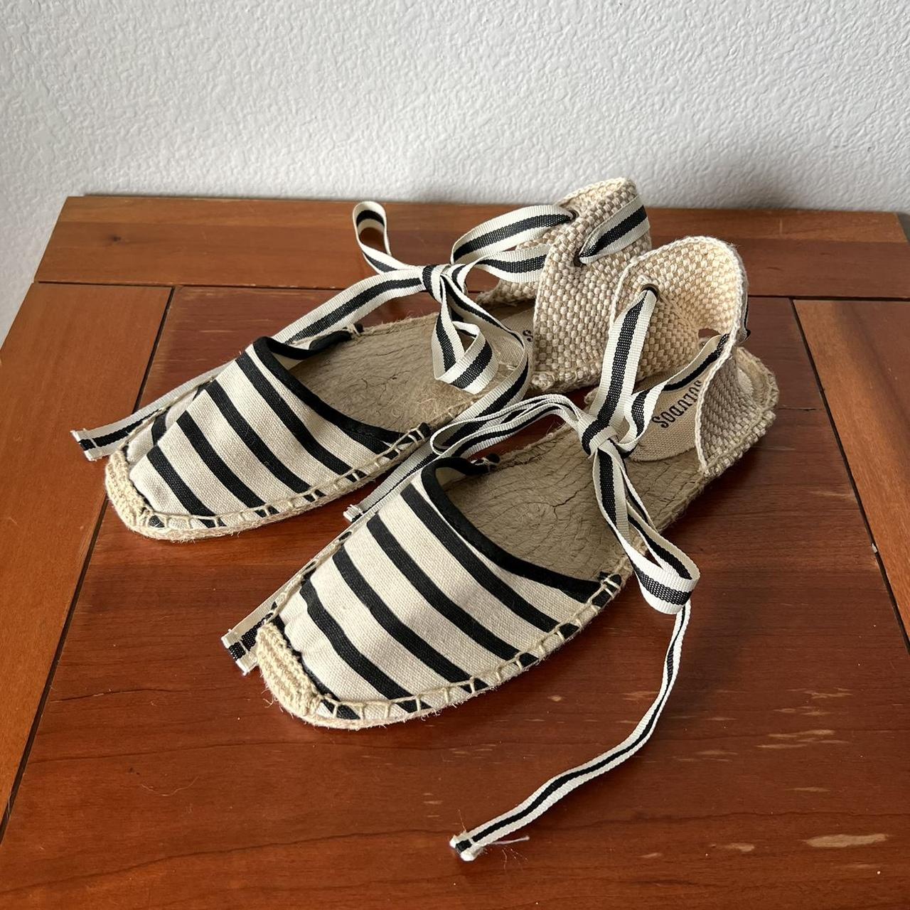 Soludos classic canvas sale stripe espadrille sandal