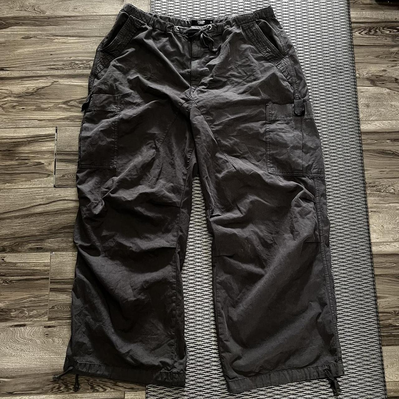 Grey jaded London parachute pants #baggypants... - Depop