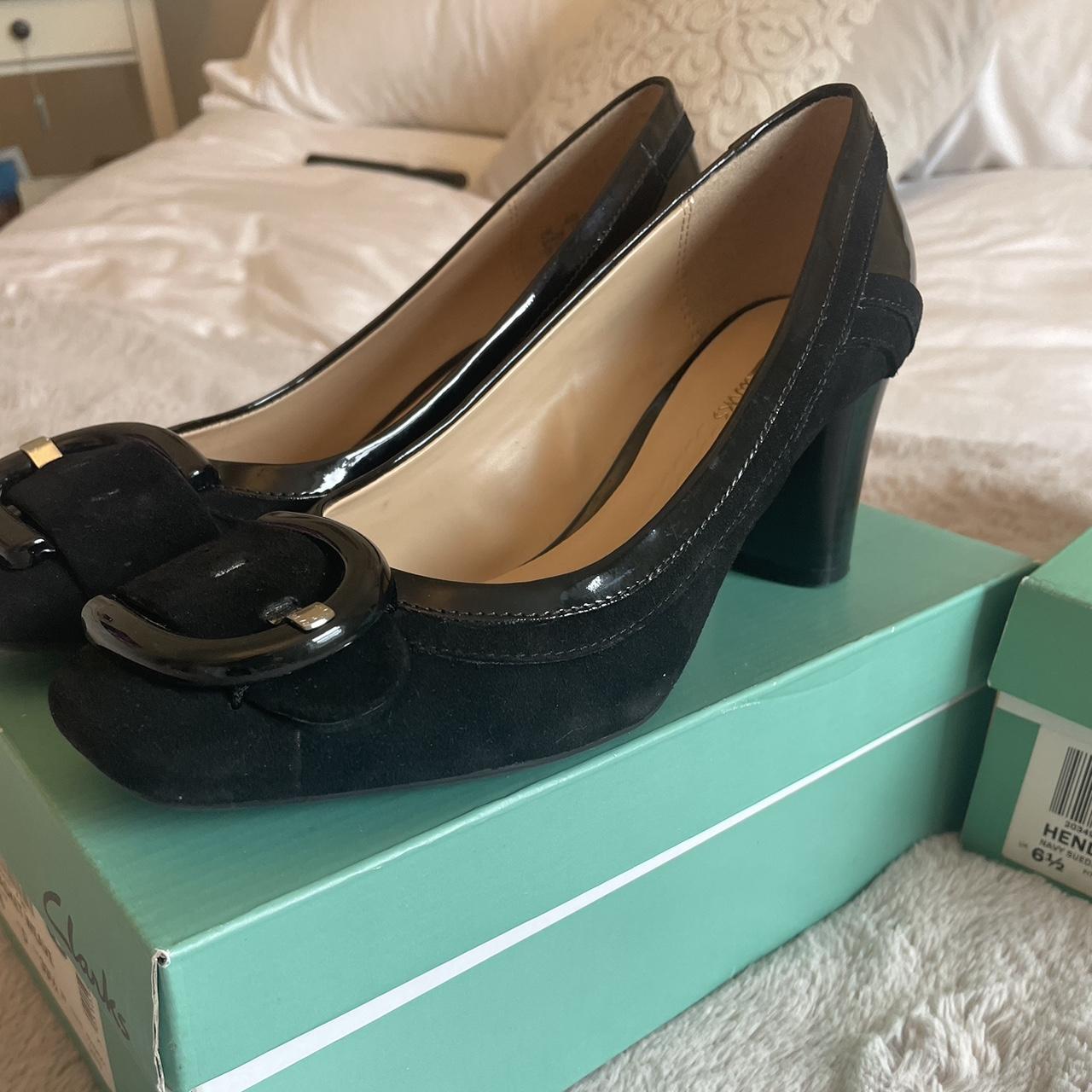 clarks silver heels