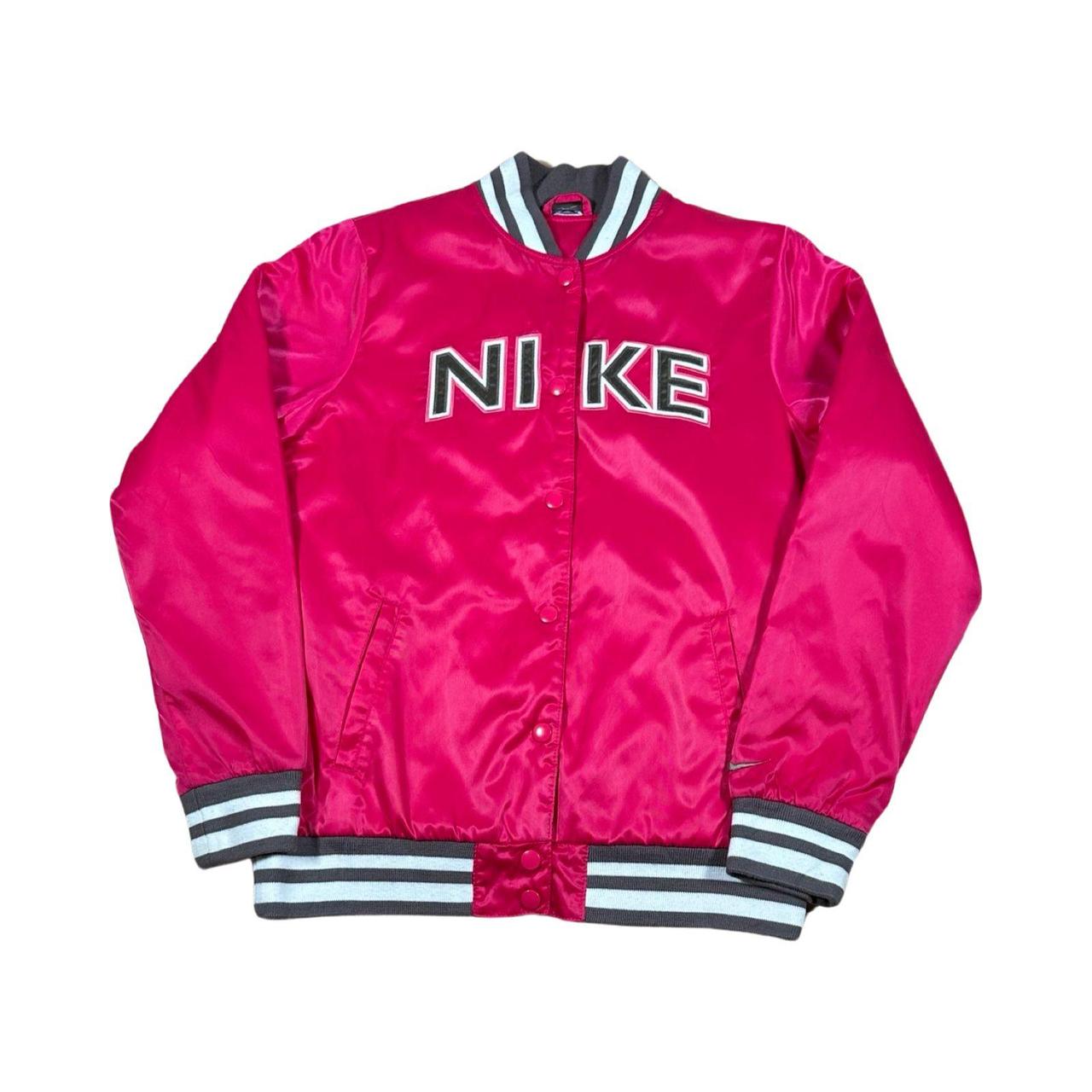 Pink nike bomber jacket best sale