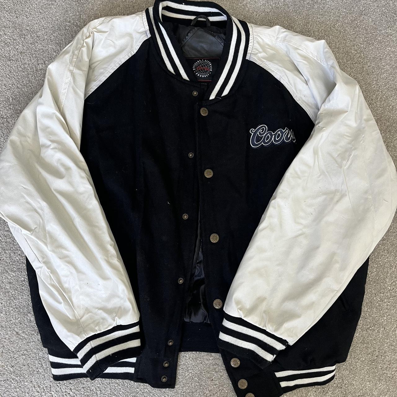 Vintage Coors Leather Jacket The coolest bomber... - Depop