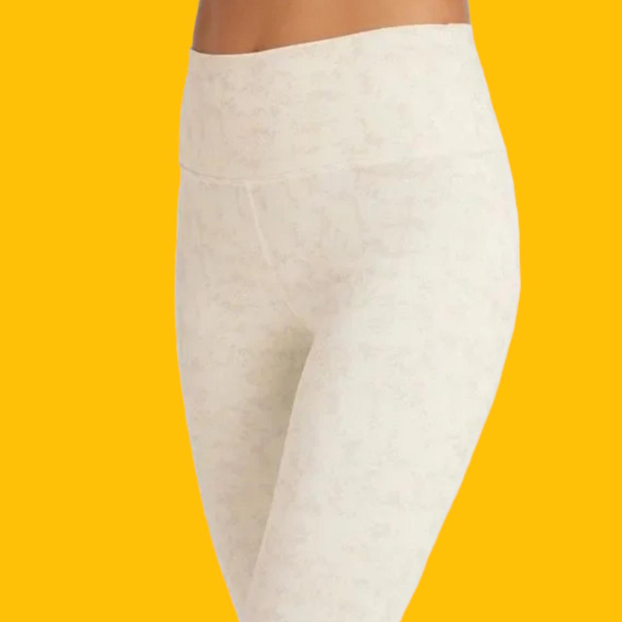 Fabletics 7/8 powerhold leggings with white and - Depop