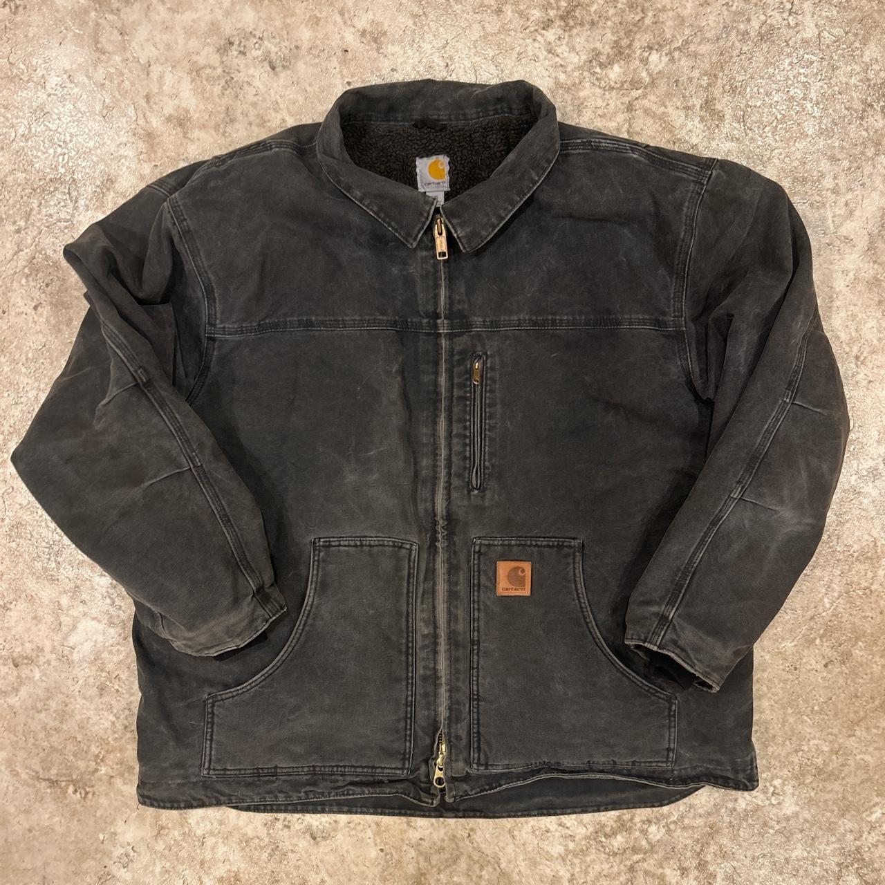 Carhartt Chore/Workwear Sherpa lined Jacket | Size:... - Depop