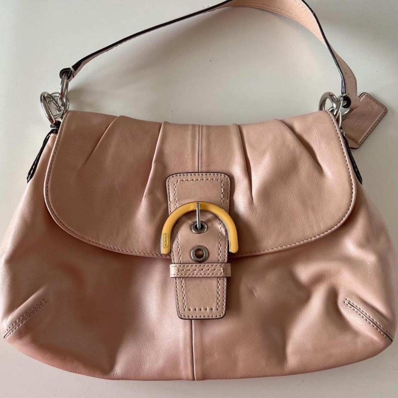 Beautiful baby pink coach bag 2000s y2k retro... Depop