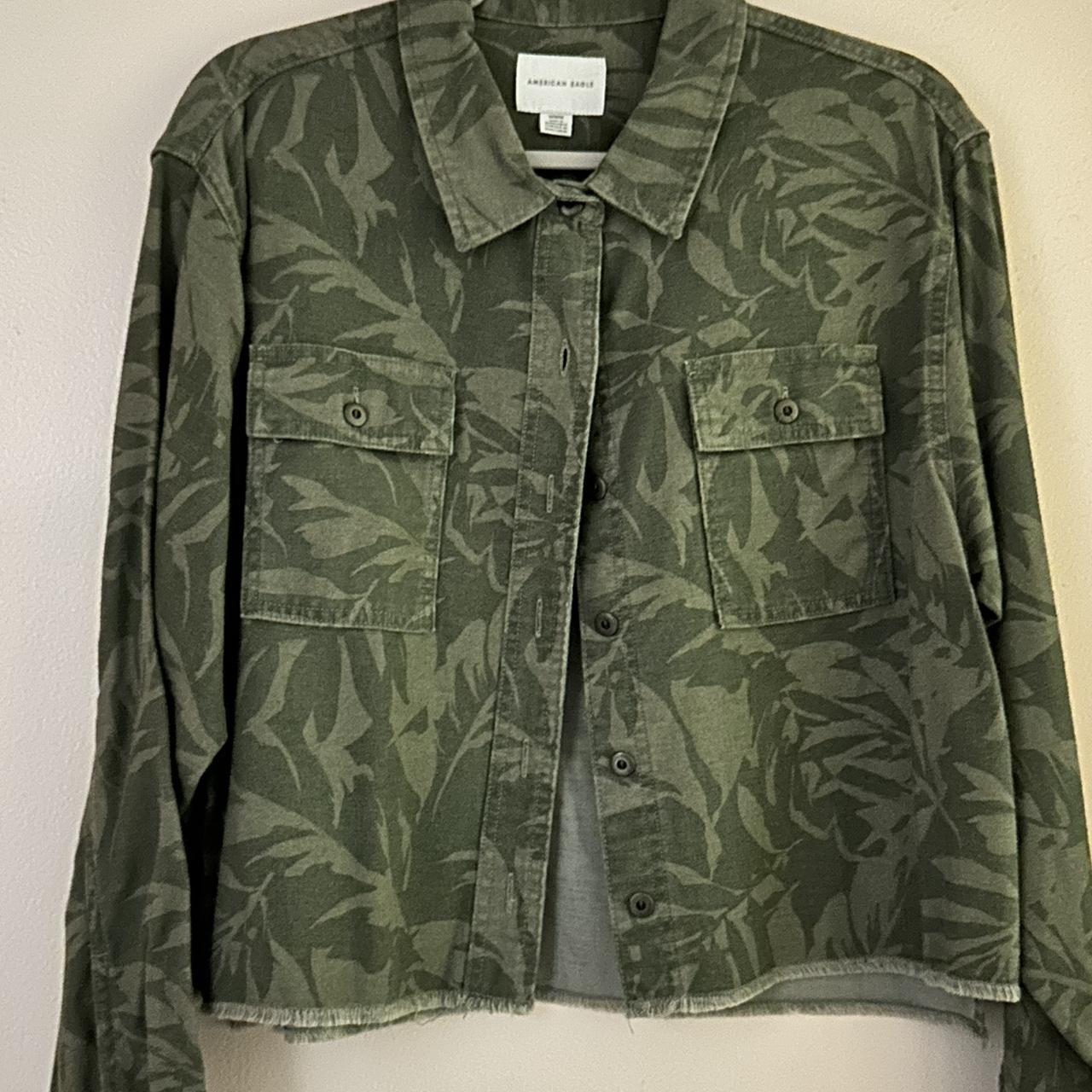 American eagle oversized military jacket in new... - Depop