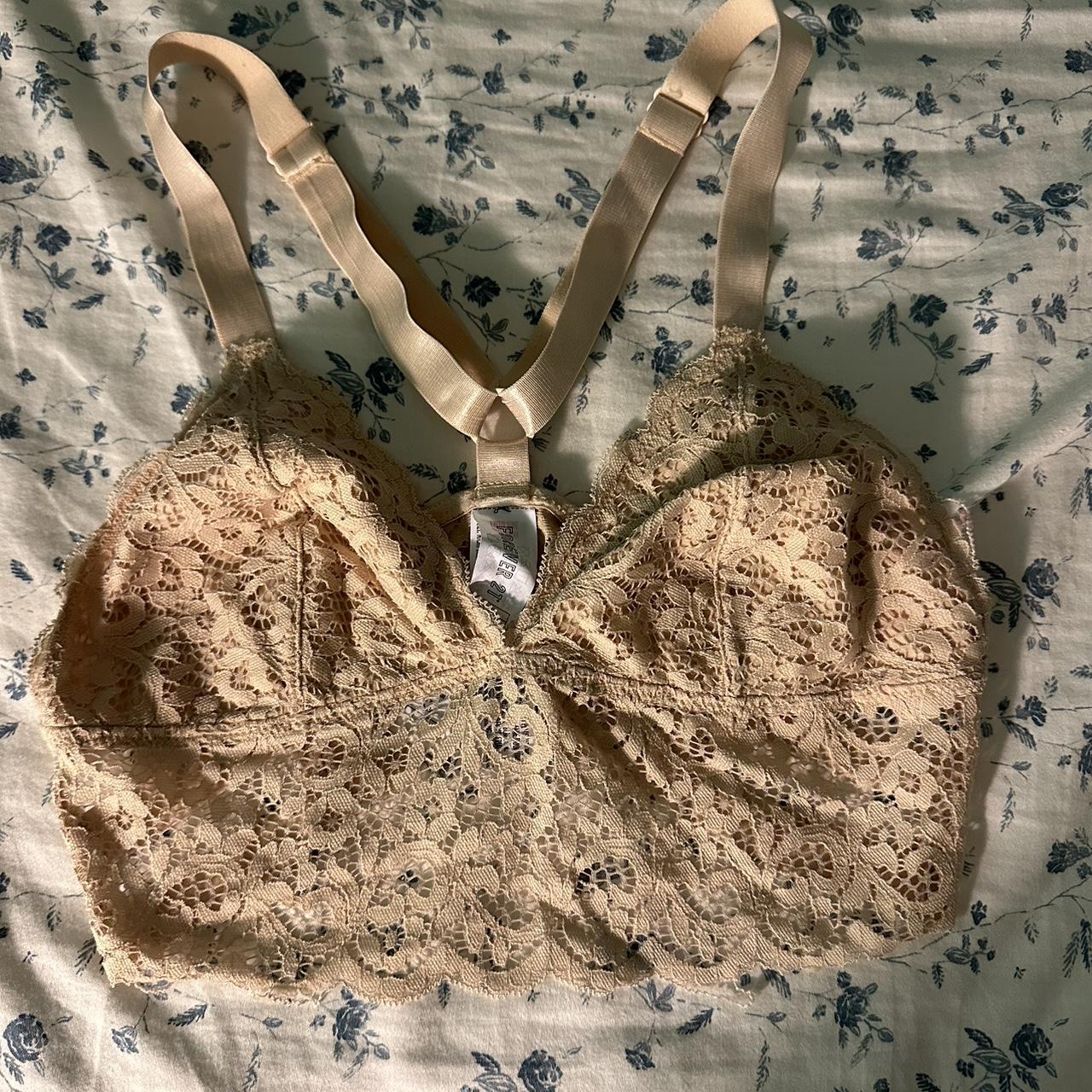 Forever 21 Nude Lace Bralette Bra