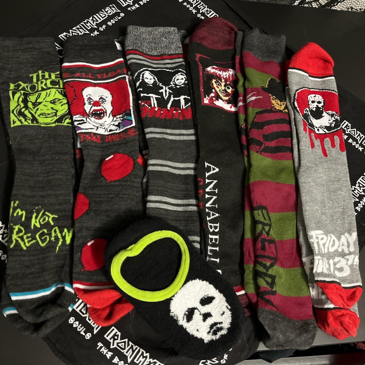 Horror movie mid calf sock bundle Never worn The... - Depop