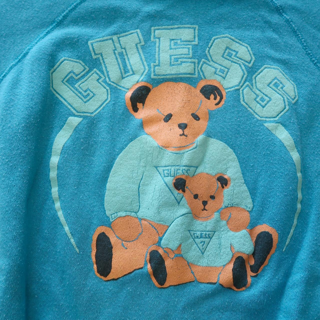 Guess teddy bear outlet sweatshirt