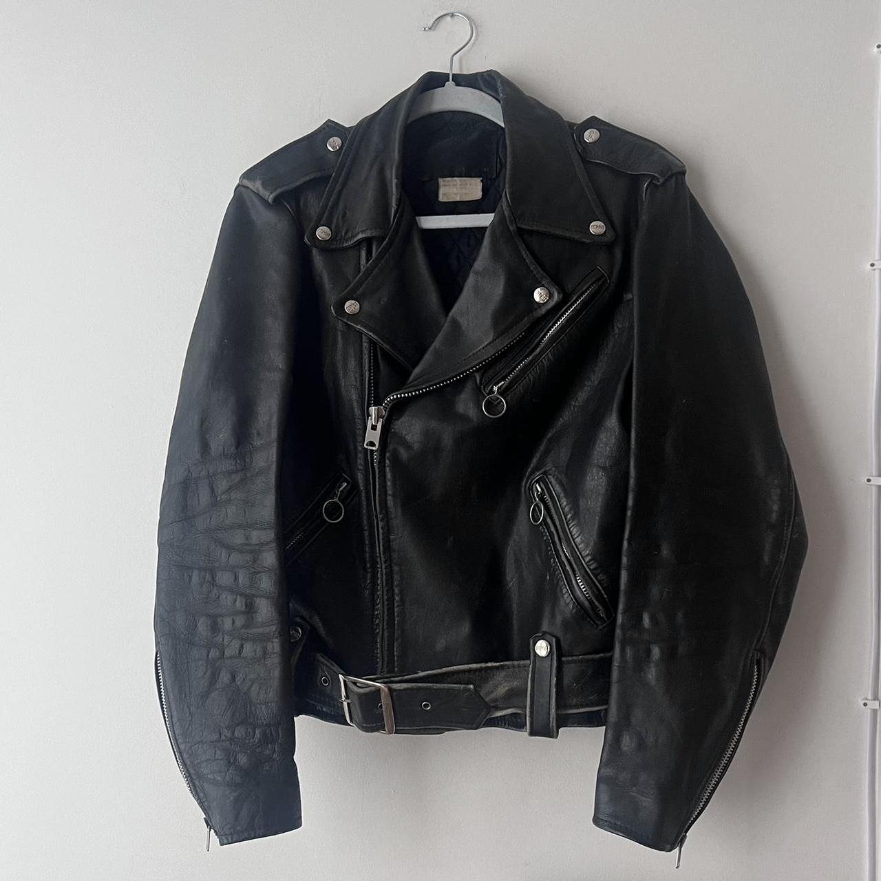 Acne studios-leather-jacket - Depop