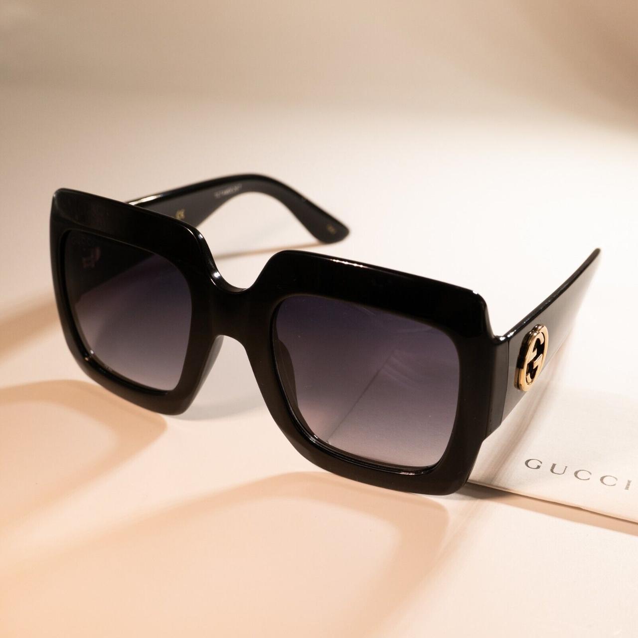 Gucci GG0053S Black / Grey Lens Square Women... - Depop