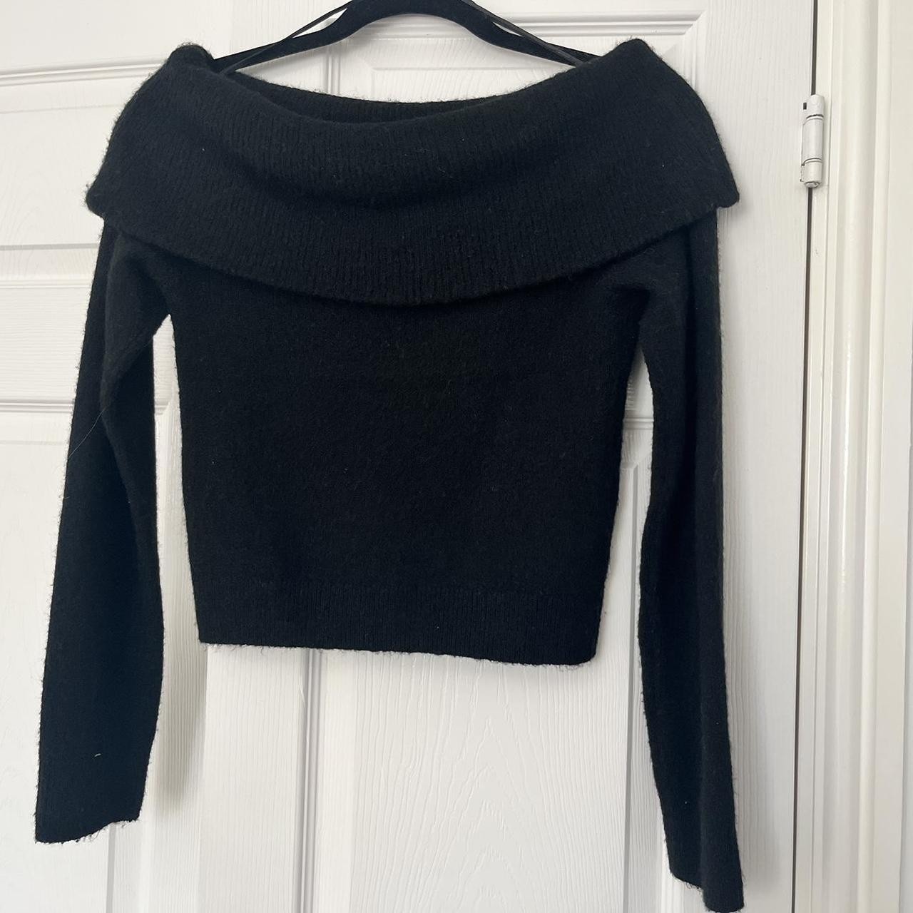 Bardot (off the shoulder) black jumper Primark size... - Depop