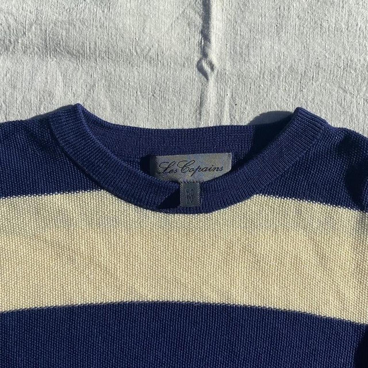 Les Copains vintage striped jumper 100% wool but... - Depop