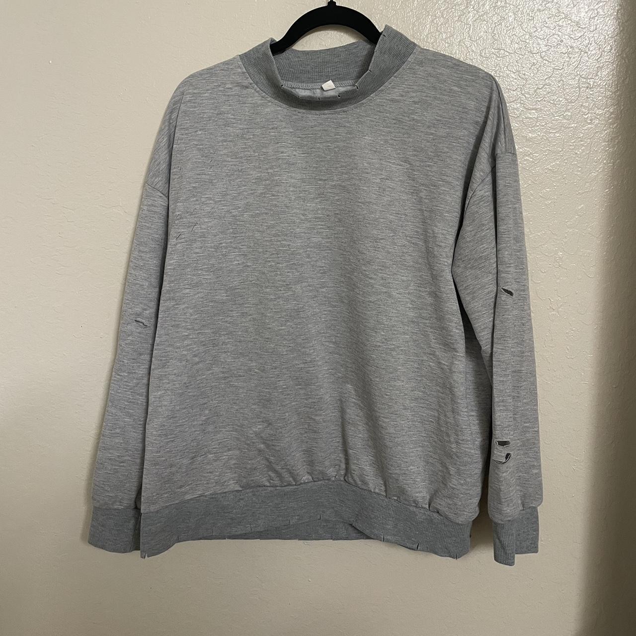 Women's Grey Sweatshirt Depop