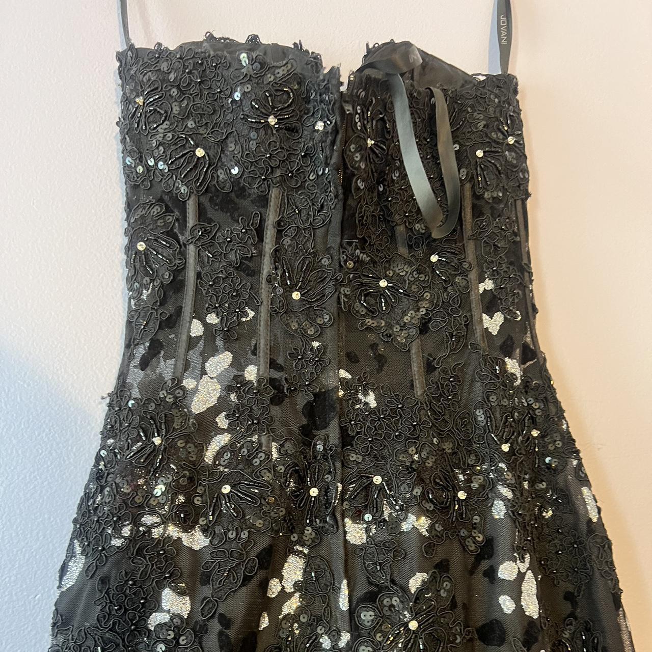 Women's Black and Silver Dress | Depop