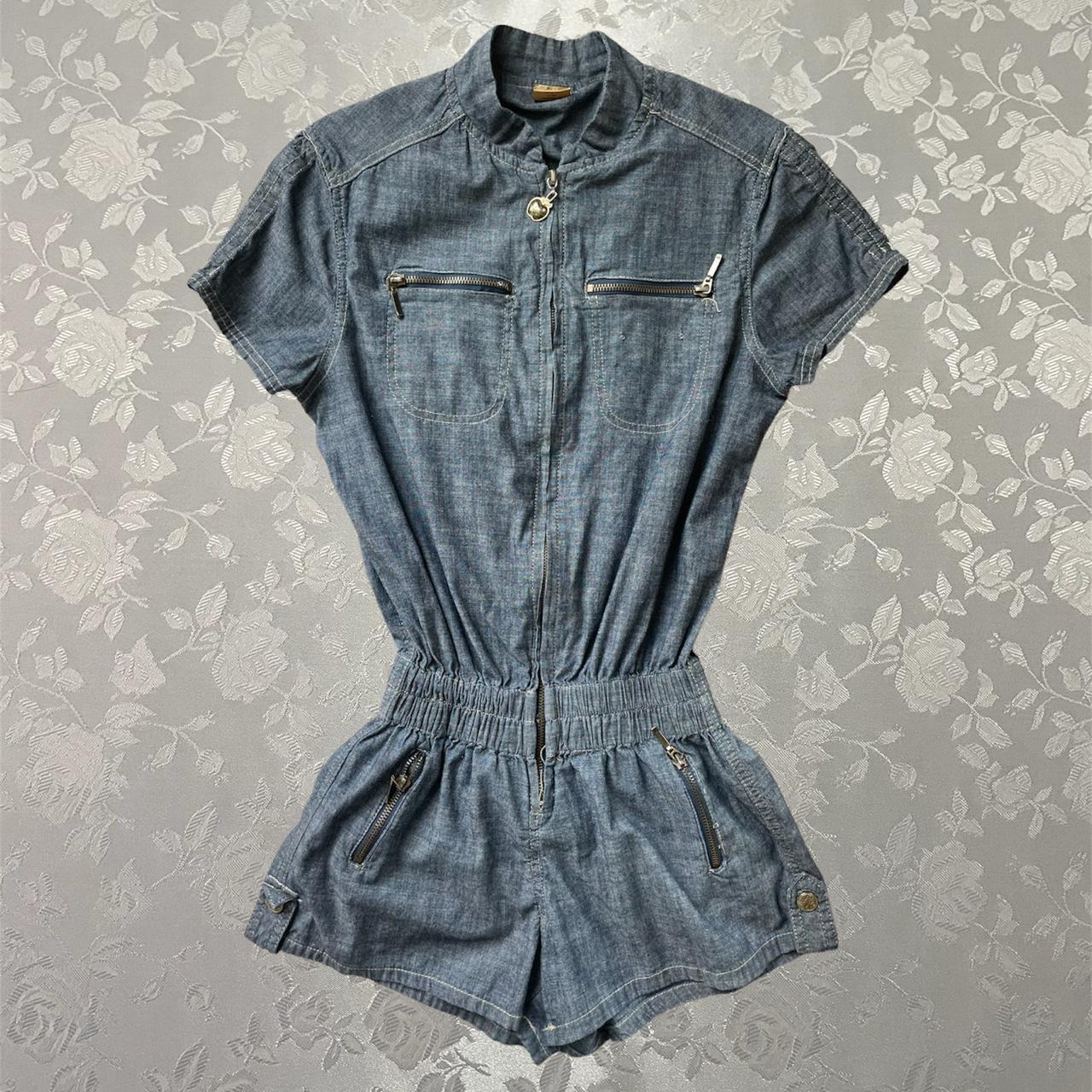 Vintage y2K Apple Bottoms denim jumpsuit Overalls bodysuit 16 top