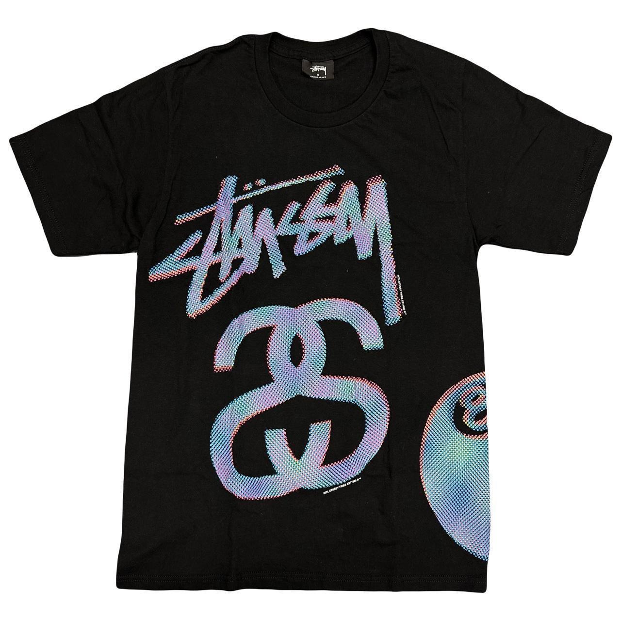 パネライ 希少 & black in T-shirt hologram Stüssy Authentic blue Depop | - トップス