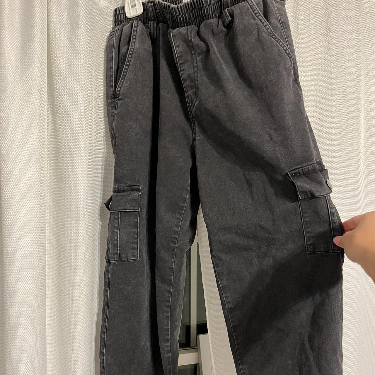 simple society black cargo pants - no flaws - size... - Depop