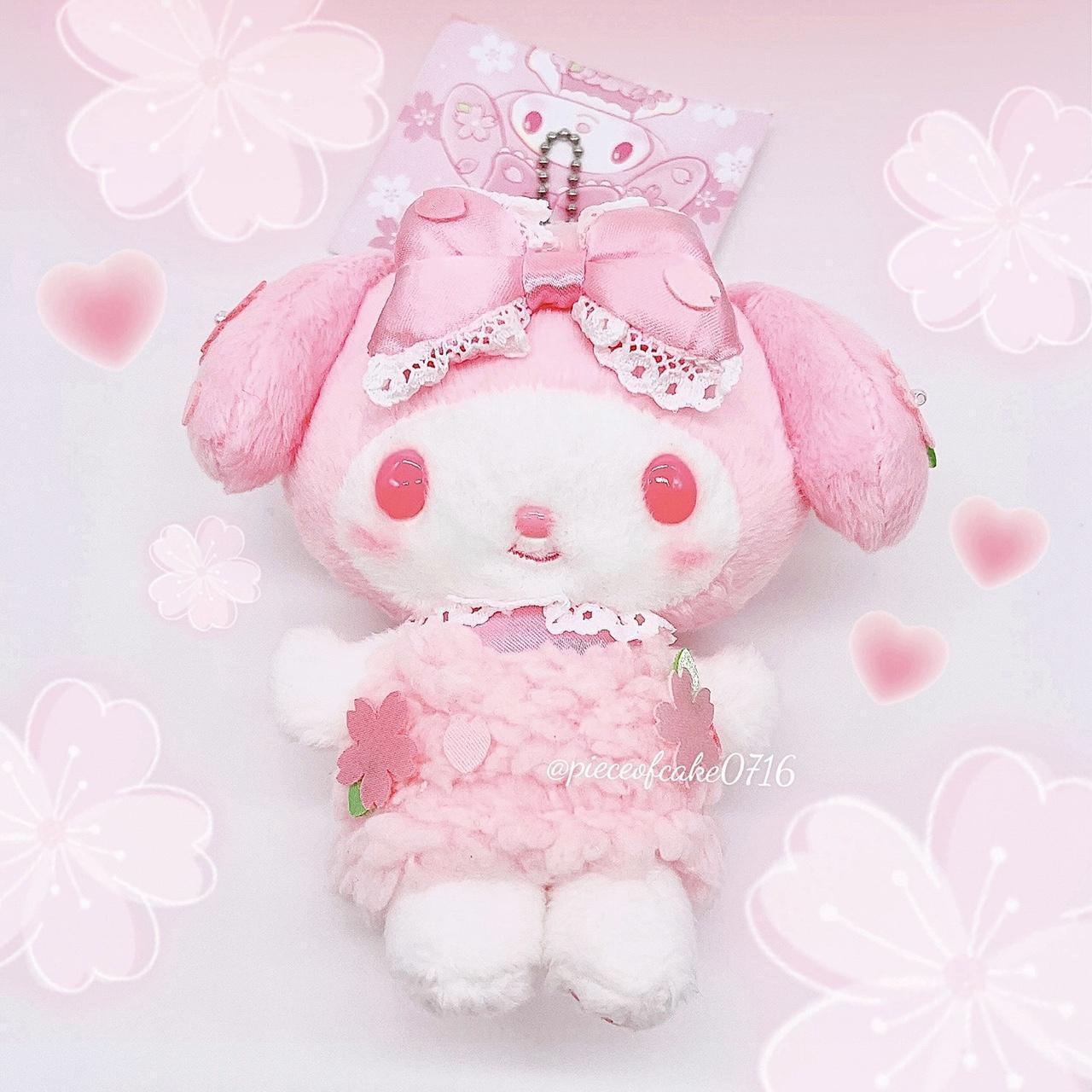 Sanrio My Melody Sakura Mascot Plush Super kawaii... - Depop