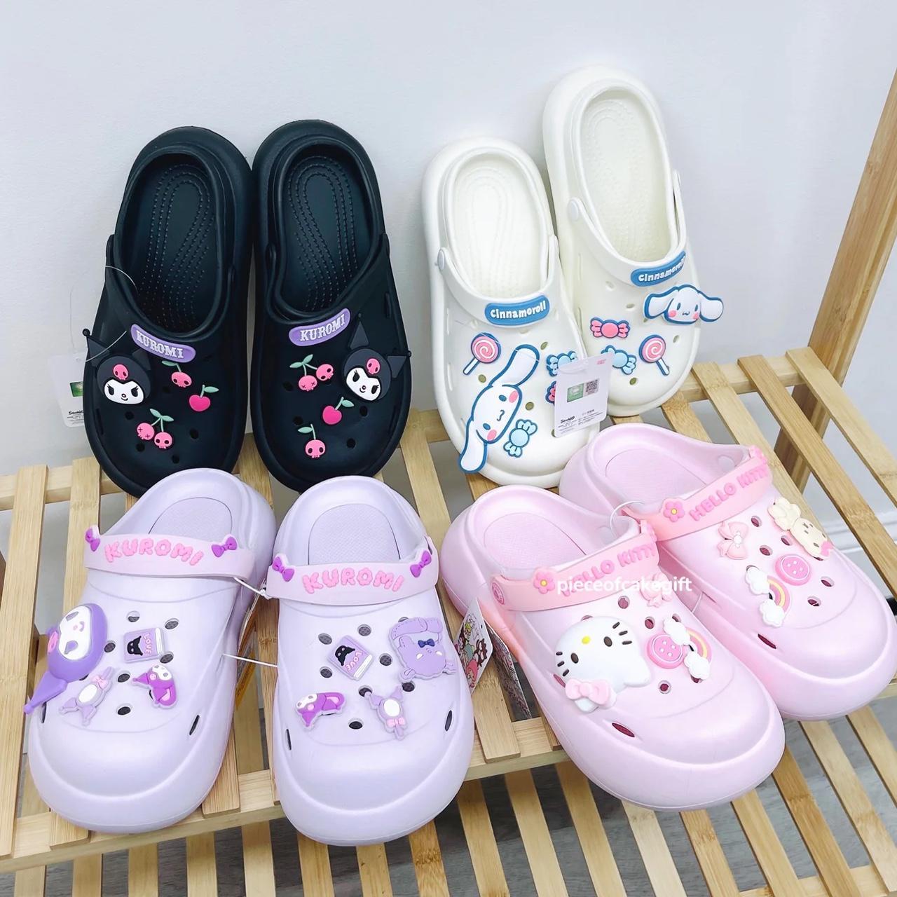 Sanrio Kuromi Classic Clog Slippers The price is... - Depop