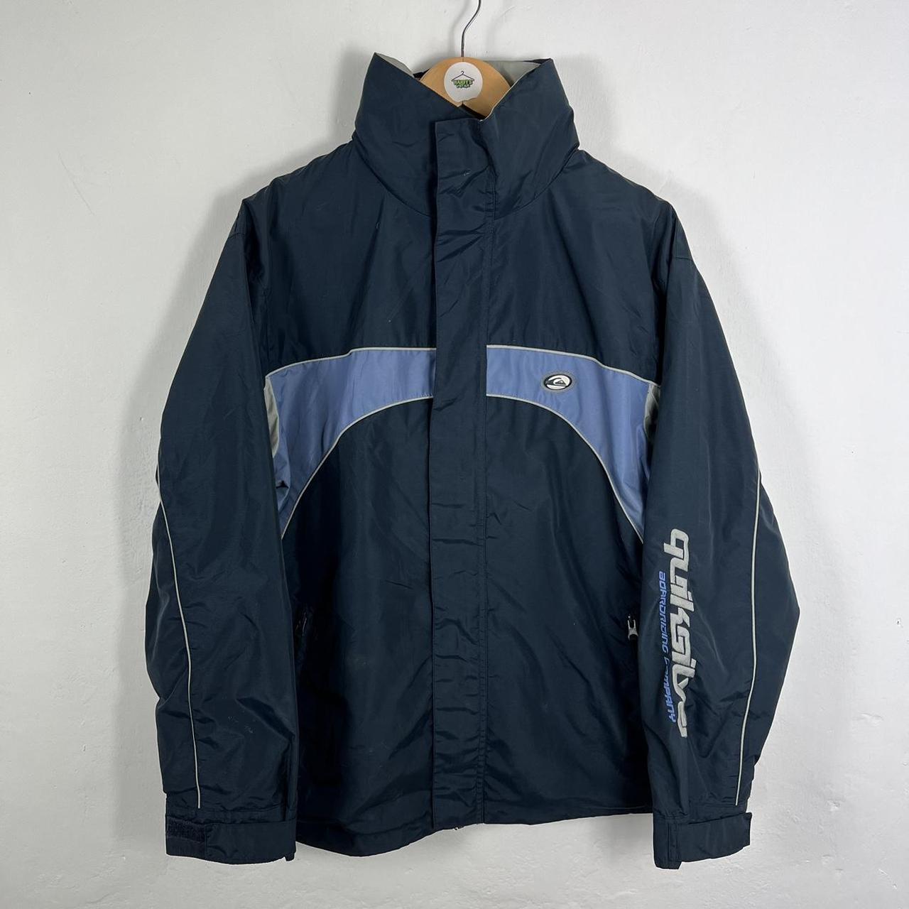 Quiksilver Men's Navy and Blue Jacket | Depop