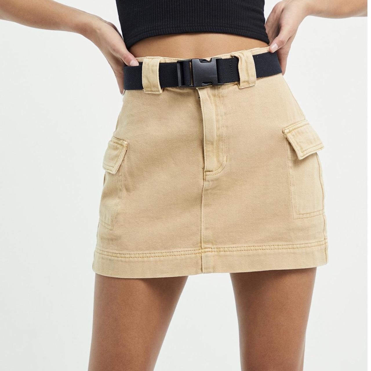 PacSun Women's Khaki Skirt (2)