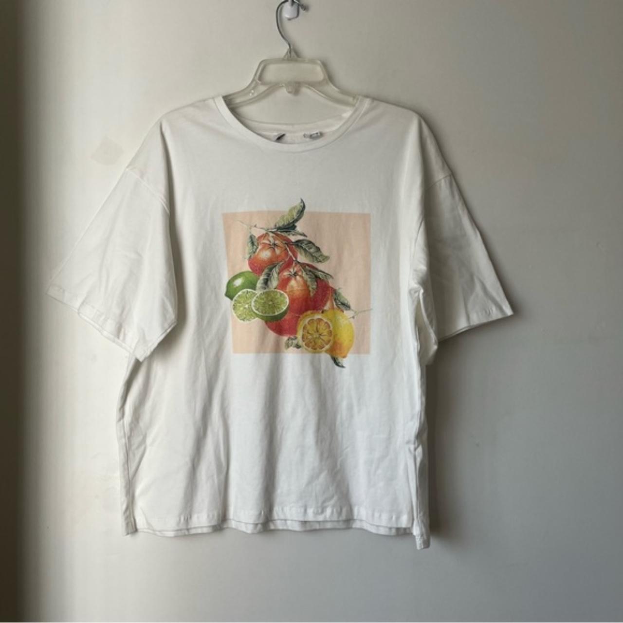 Petal And Pup White Citrus Orange Lemon Lime Tee 10. - Depop