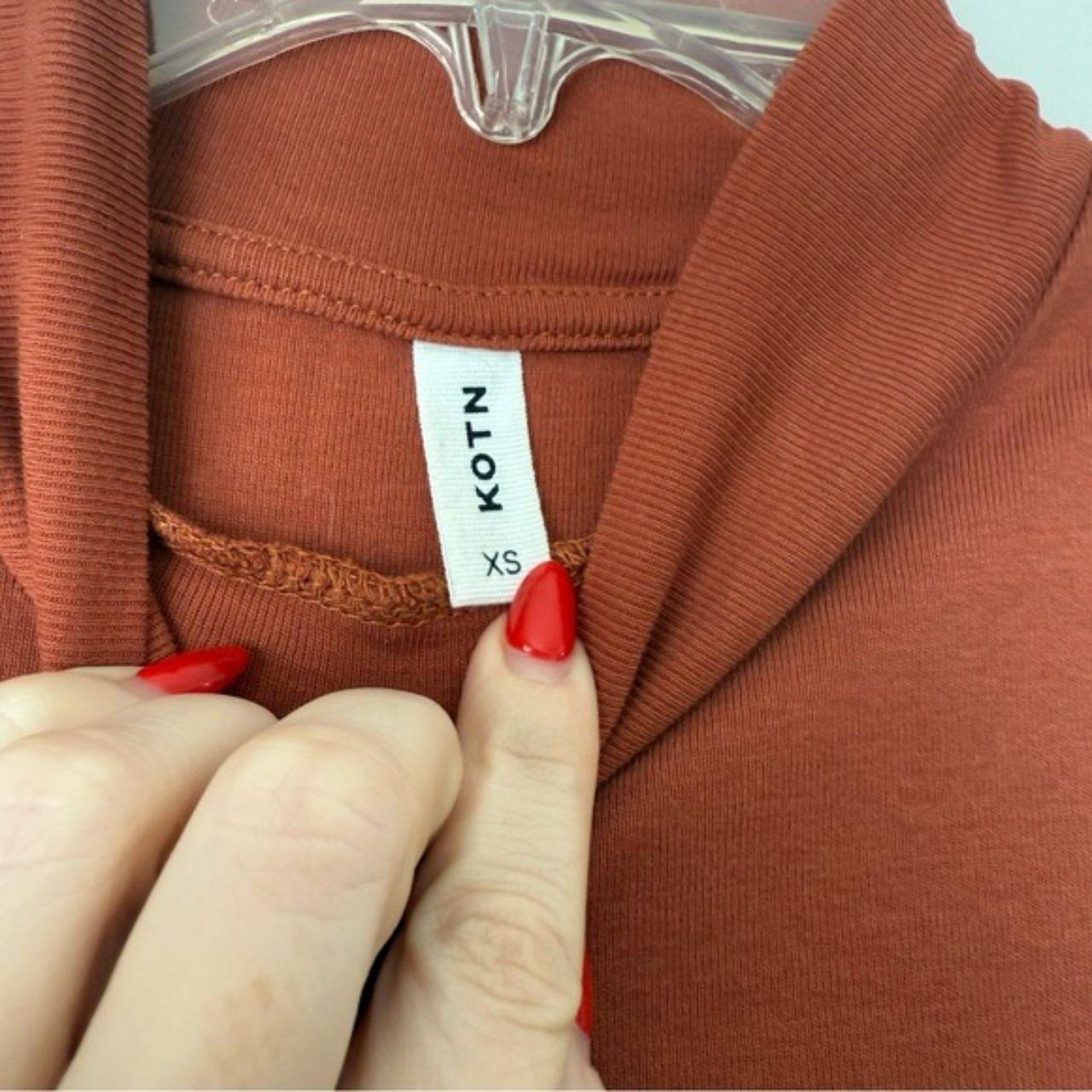 Kotn Women's Blouse - Orange - XS – KOTN Rust Moc… - image 2