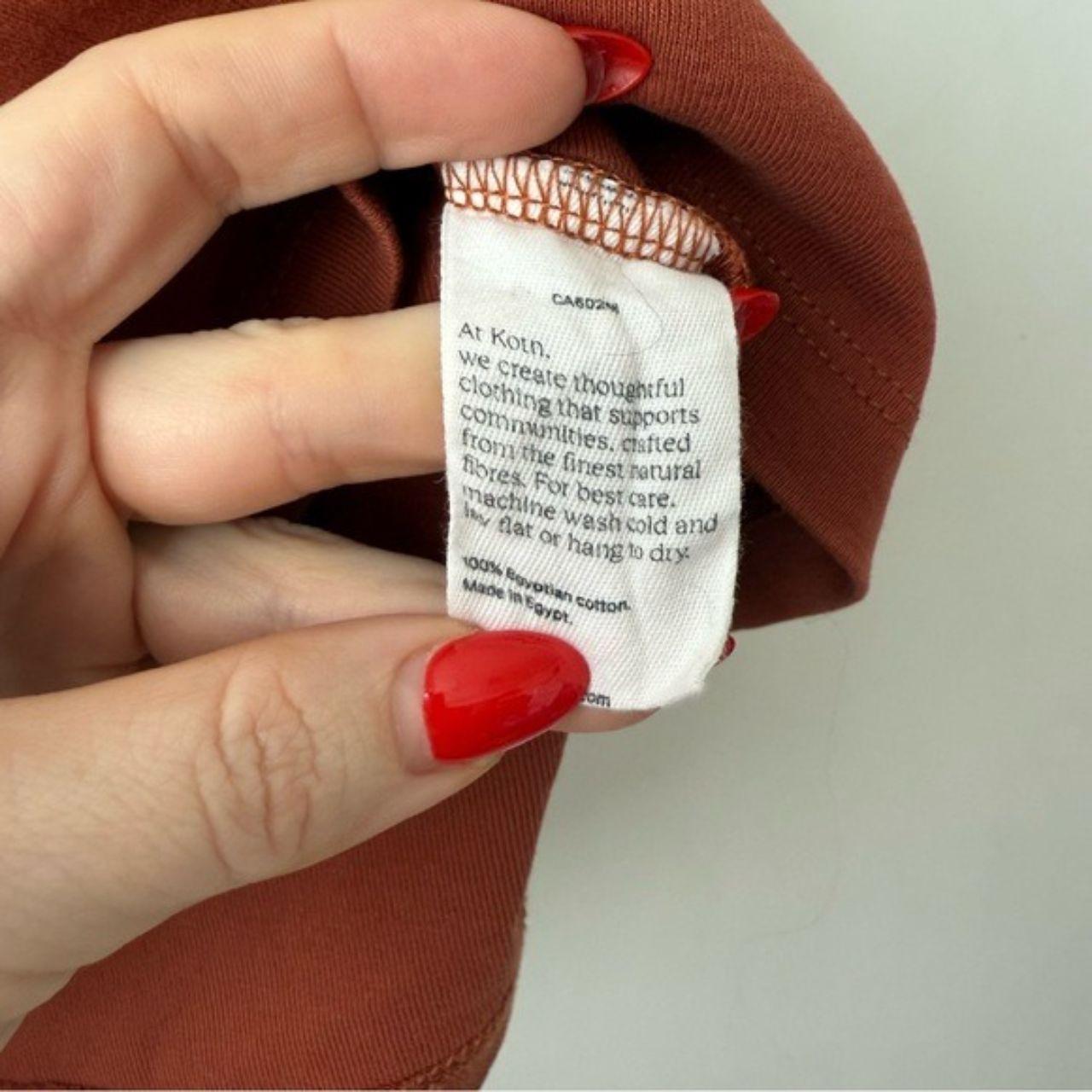 Kotn Women's Blouse - Orange - XS – KOTN Rust Moc… - image 3