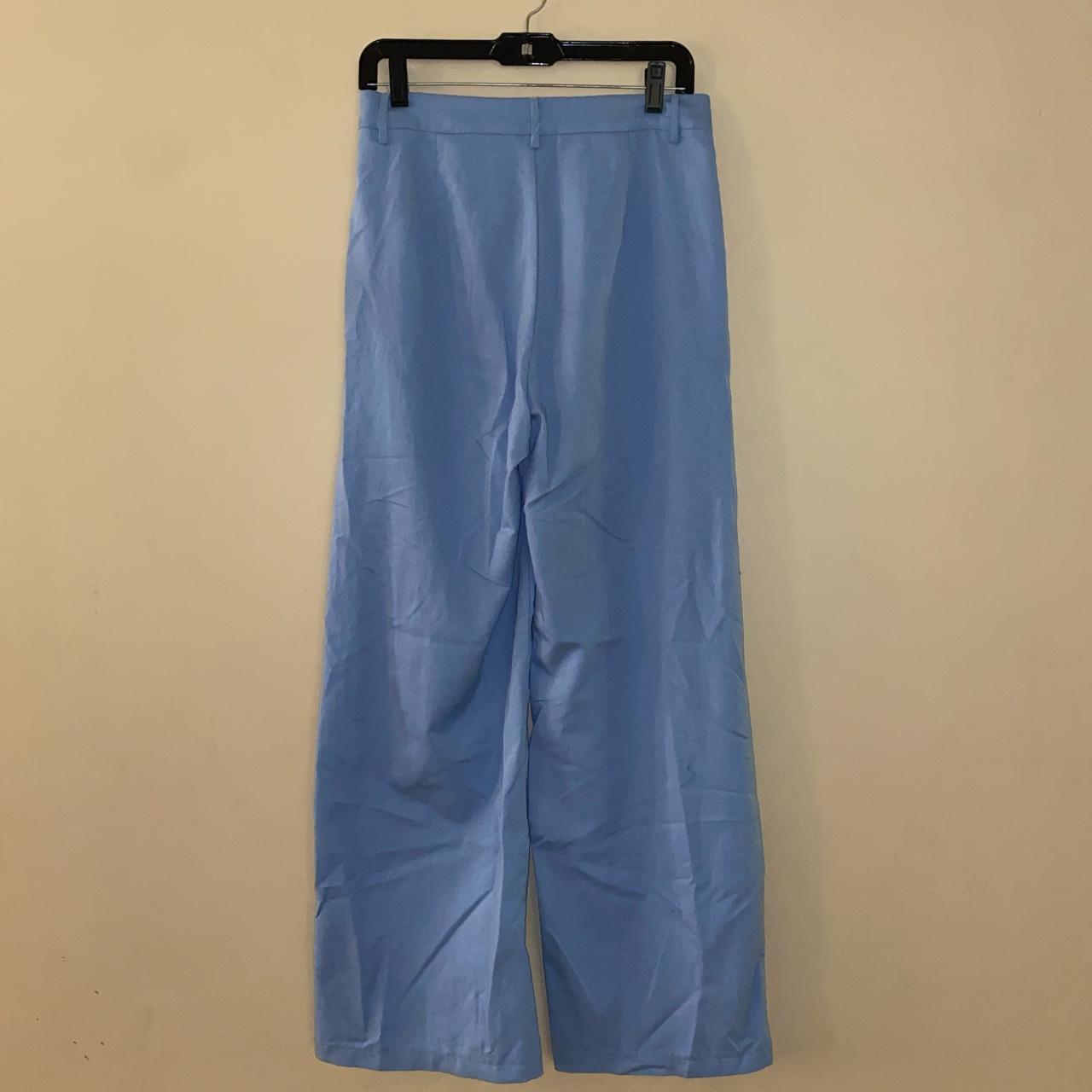 Baby blue wide leg pants // these are the cutest... Depop