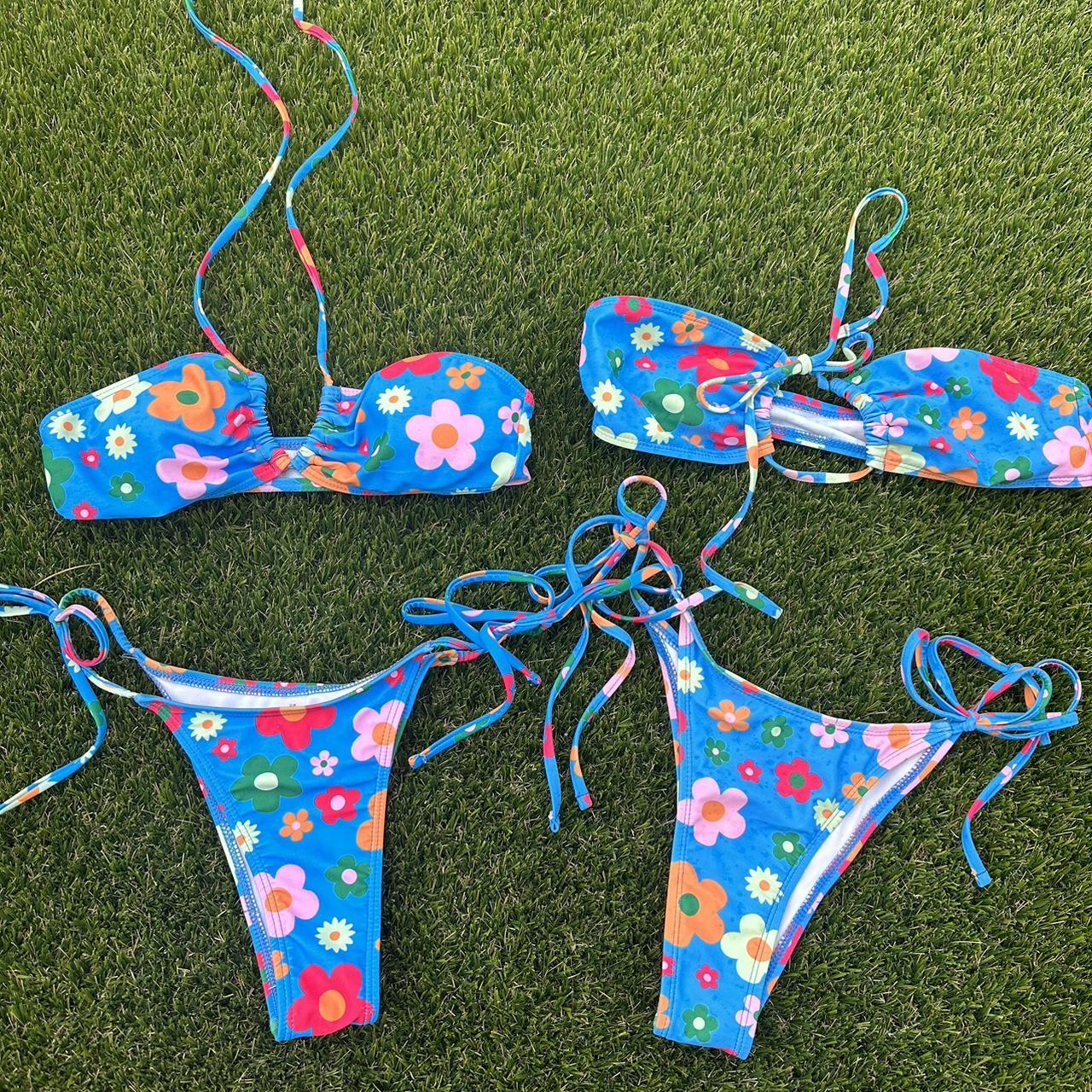 Women S Blue Bikinis And Tankini Sets Depop