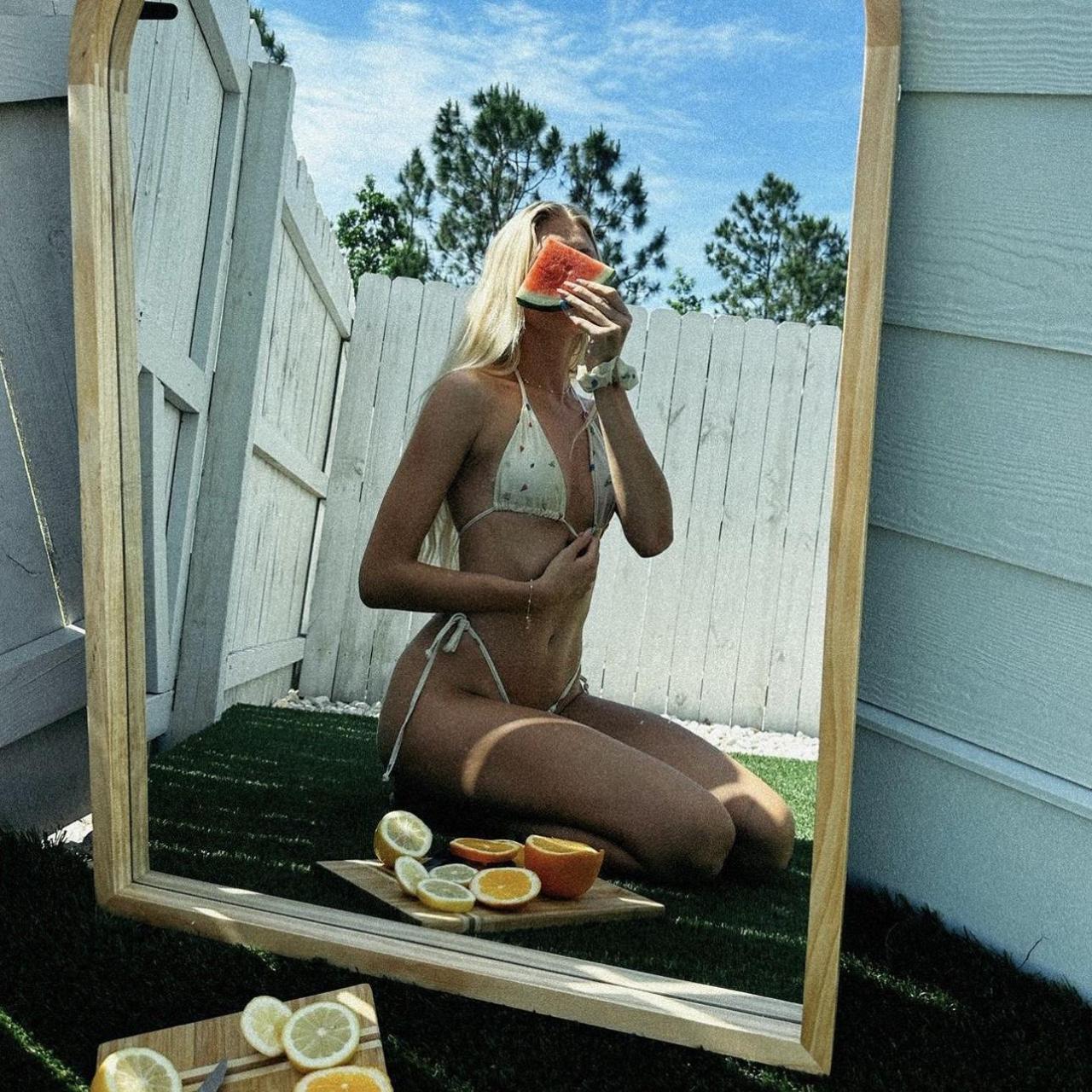 Women's Yellow Swimsuit-one-piece | Depop