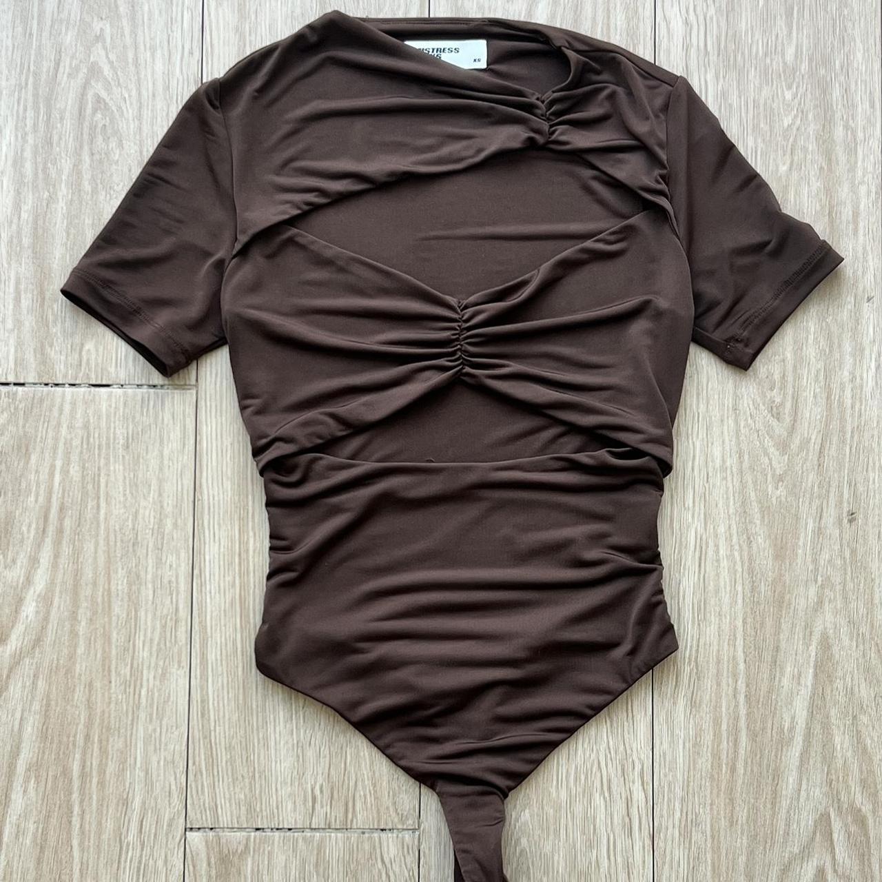 Women's Brown Bodysuit | Depop