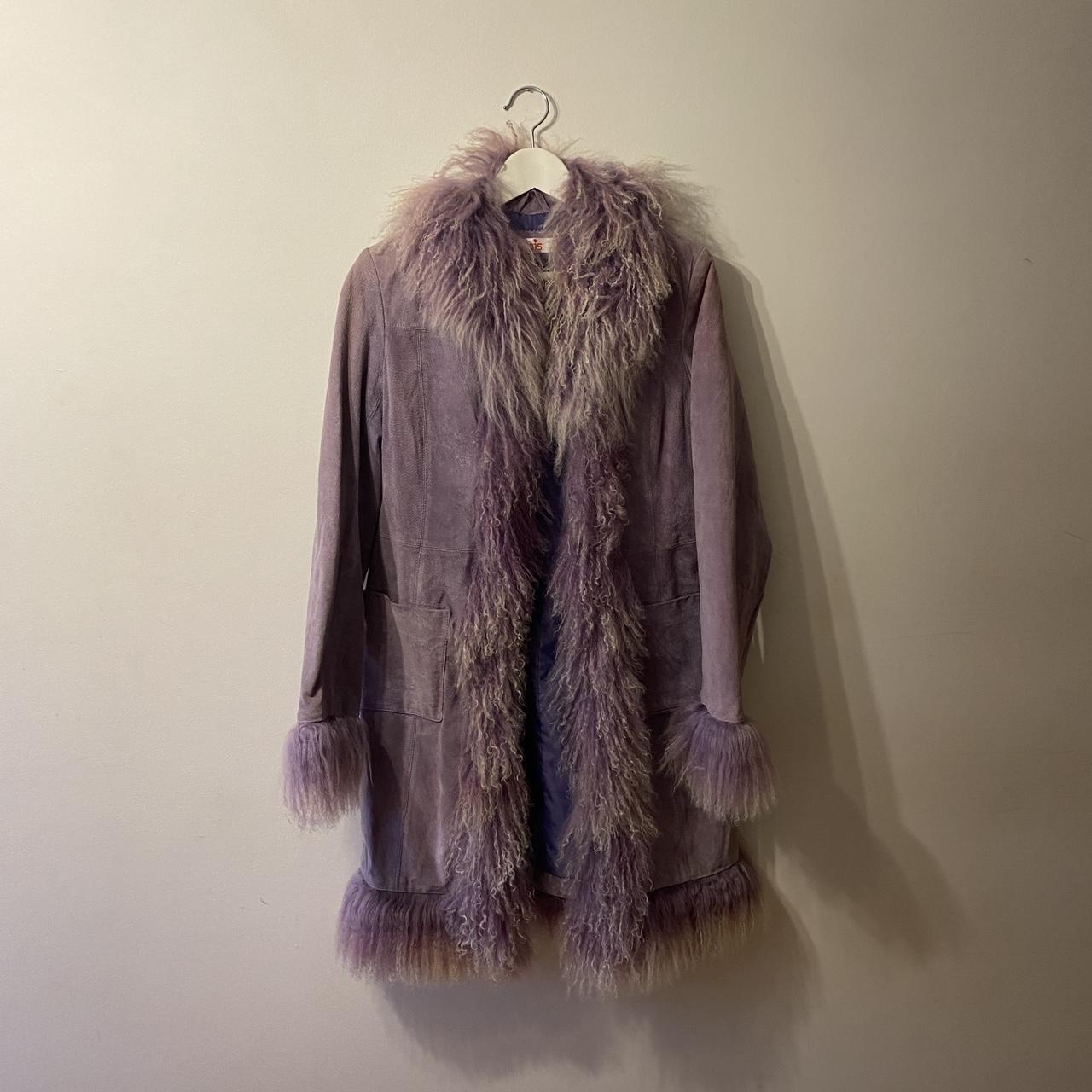 Insane old label new look Afghan coat. Beaut lilac