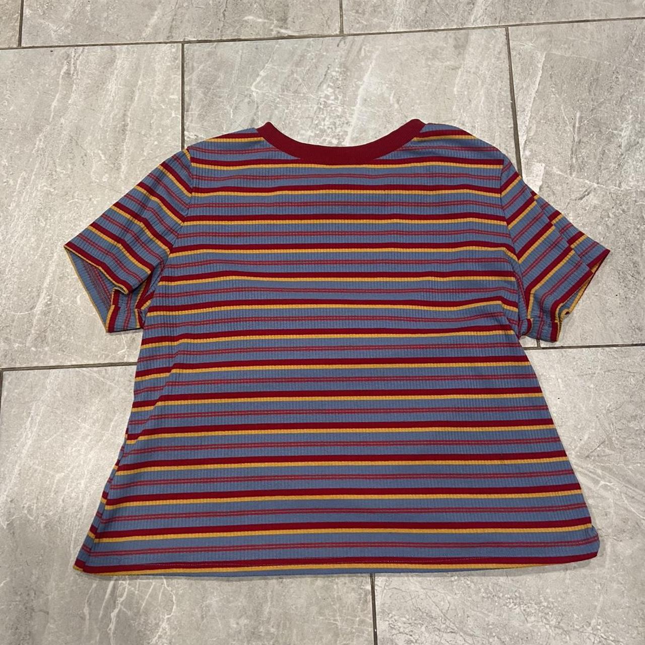 1XL SHEIN curve striped shirt Thicker material,... - Depop