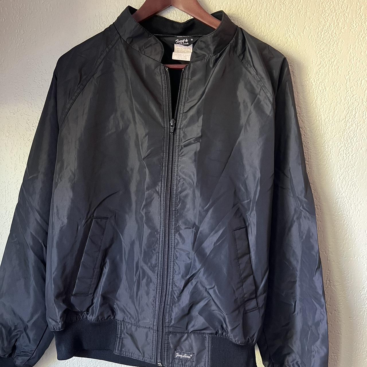 Tony Lama black windbreaker. Tagged medium fits... - Depop