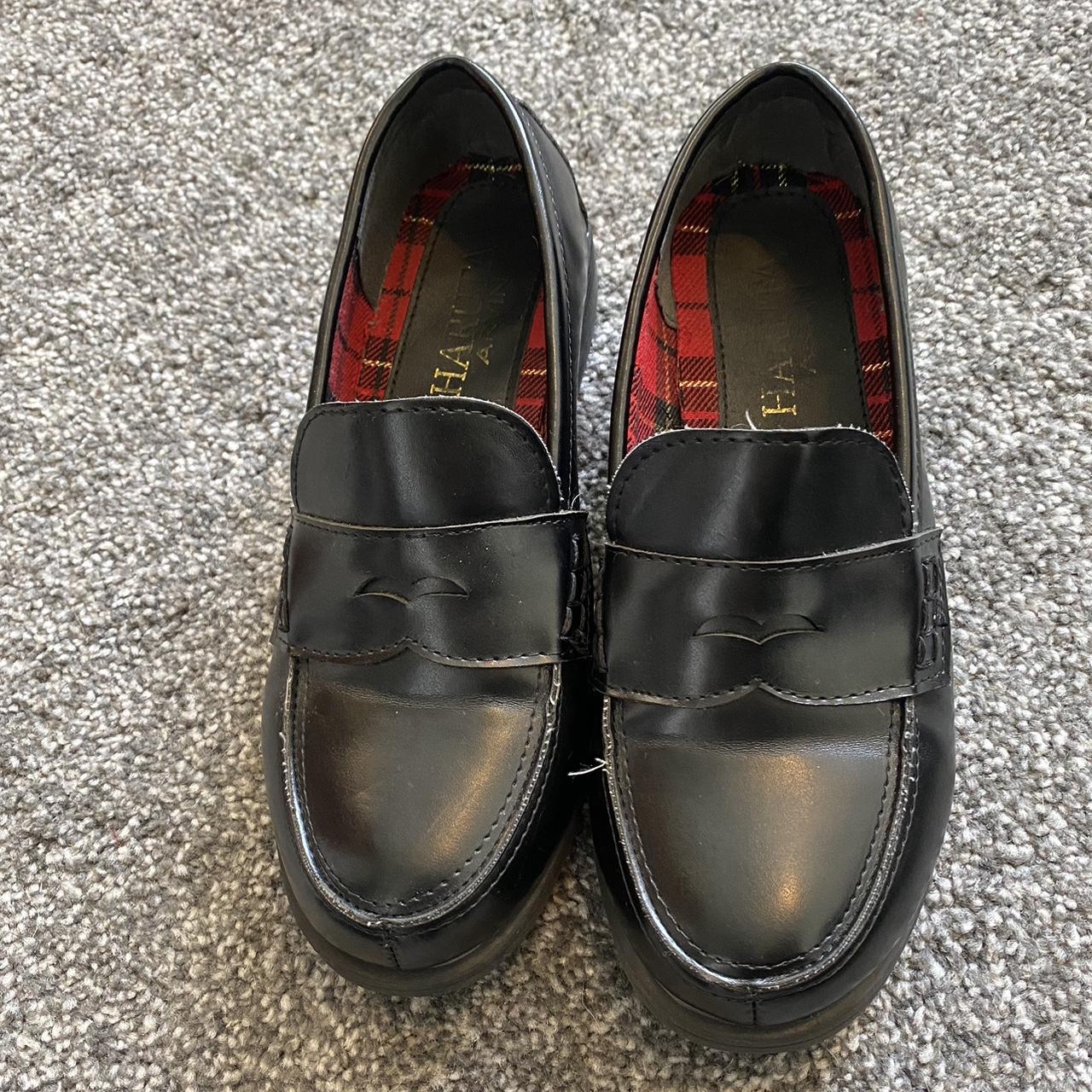 Japanese Leather School Loafers Brand:... - Depop