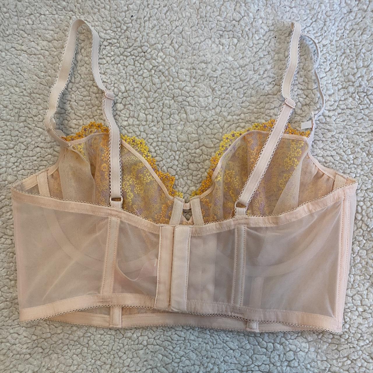 Beautiful floral victoria’s secret bustier/corset... Depop