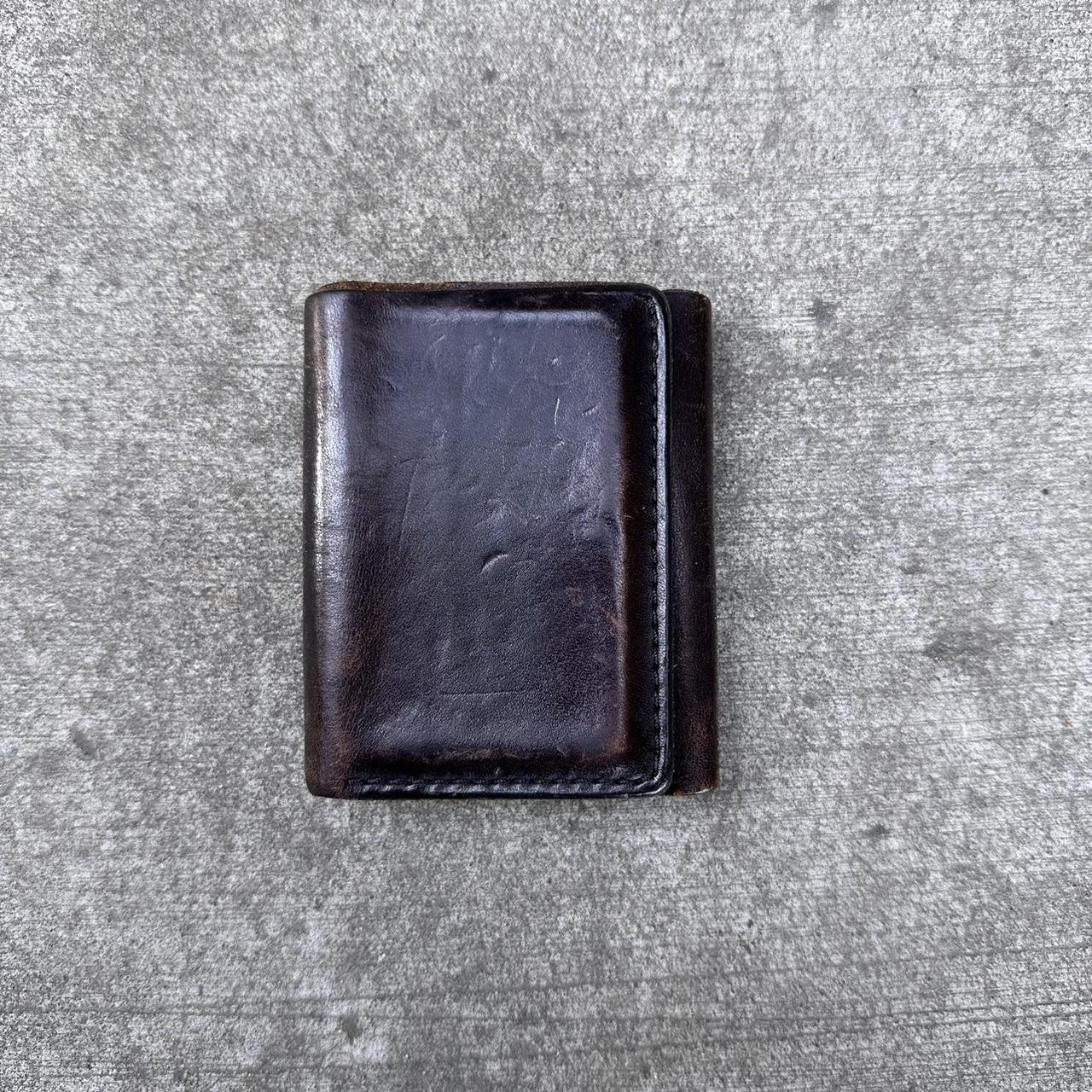 Filson trifold leather wallet Used but will last a... - Depop