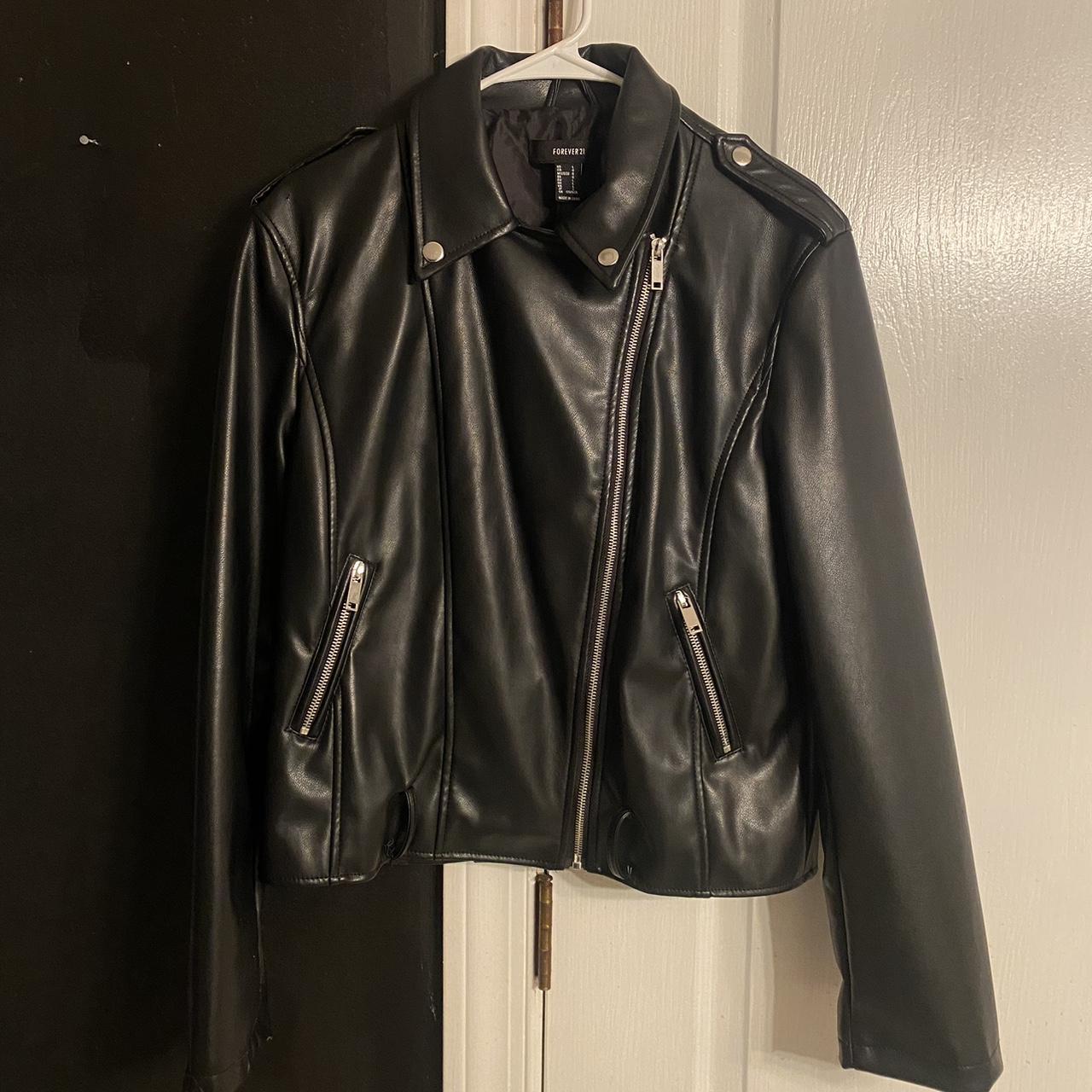 Forever 21 Faux Leather Moto Jacket. (sold Out On - Depop